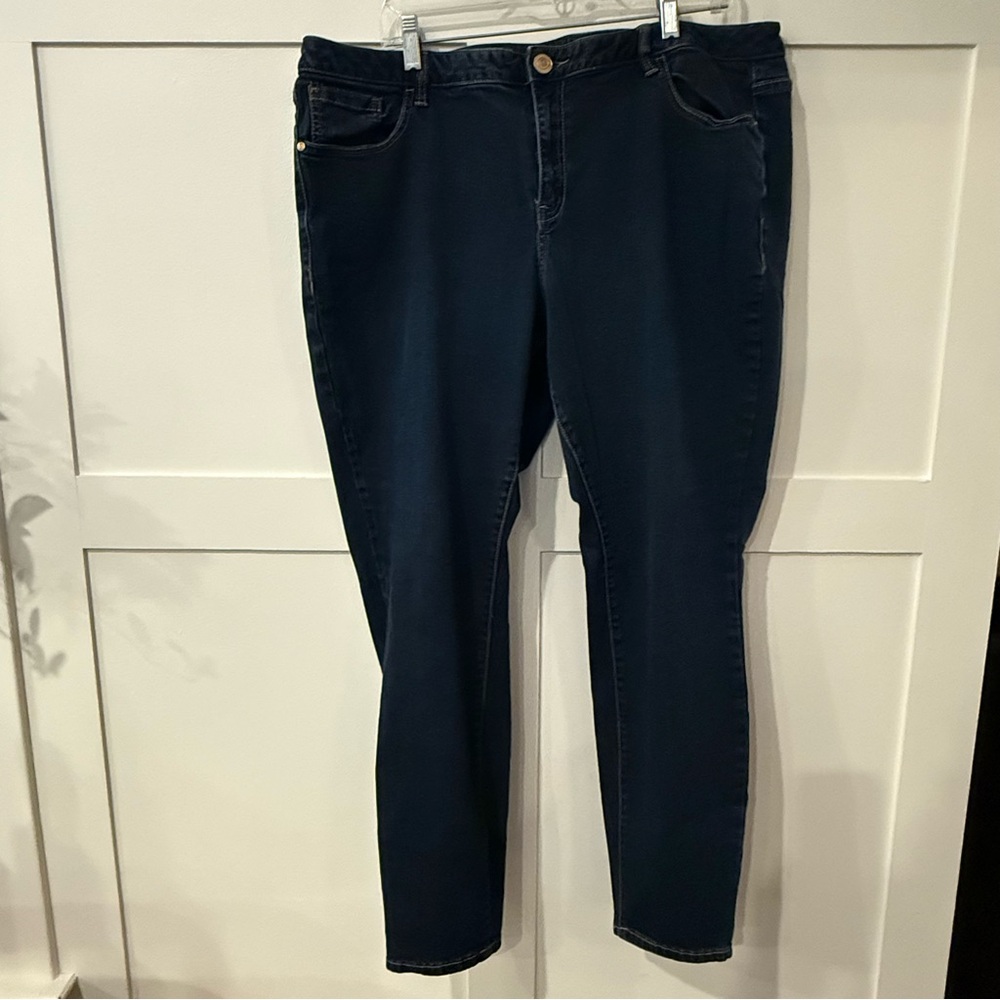Lane Bryant Genius Fit Skinny Jeans - Dark Blue - 20 Regular